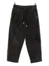 Yes London Drawstring Trousers In Brown