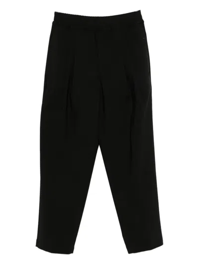 Yes London Elasticated-waist Trousers In Black