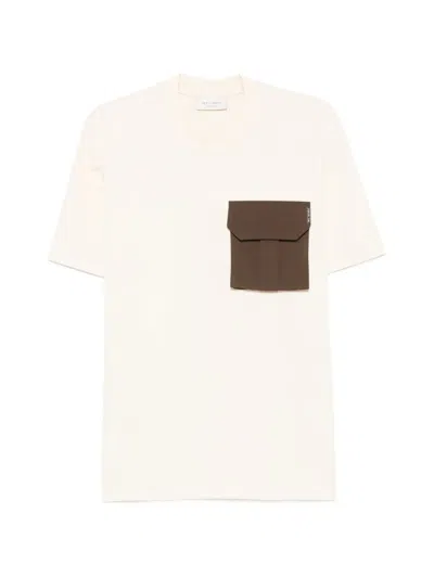 Yes London Flap-pocket T-shirt In White
