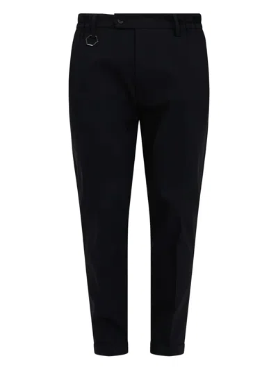 Yes London Hexagon-detail Trousers In Black