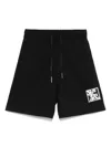Yes London Logo-patch Shorts In Black