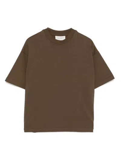 Yes London Kids' Logo-patch T-shirt In Brown