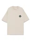 Yes London Logo-patch T-shirt In Neutrals