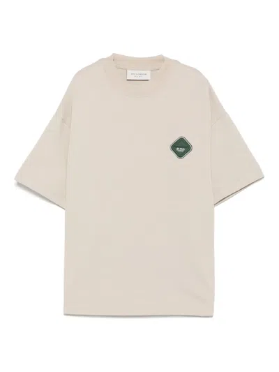 Yes London Kids' Logo-patch T-shirt In Neutrals