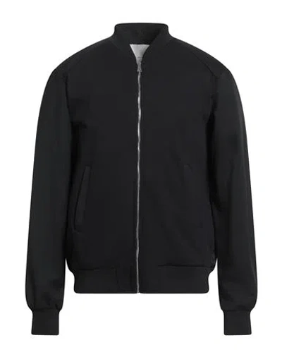 Yes London Man Jacket Black Size Xxl Cotton, Virgin Wool, Polyester, Elastane