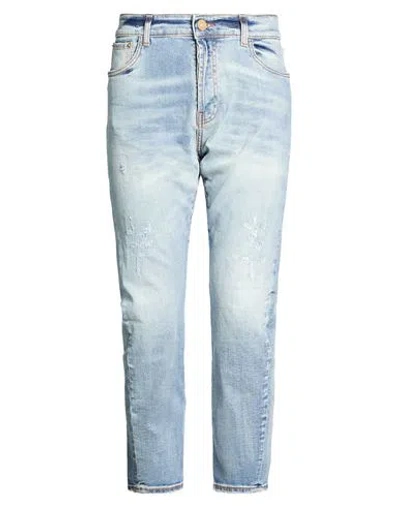 Yes London Man Jeans Blue Size 33 Cotton, Elastane