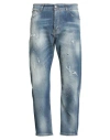 Yes London Man Jeans Blue Size 35 Cotton, Elastane In Blue