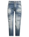 Yes London Man Jeans Blue Size 35 Cotton, Elastane In Blue