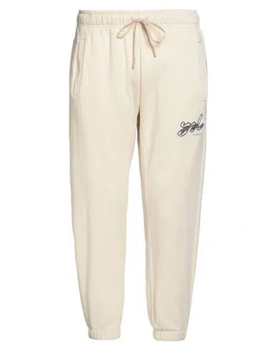 Yes London Man Pants Beige Size L Cotton In Neutral