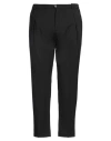 Yes London Man Pants Black Size 38 Virgin Wool, Polyester, Elastane In Black
