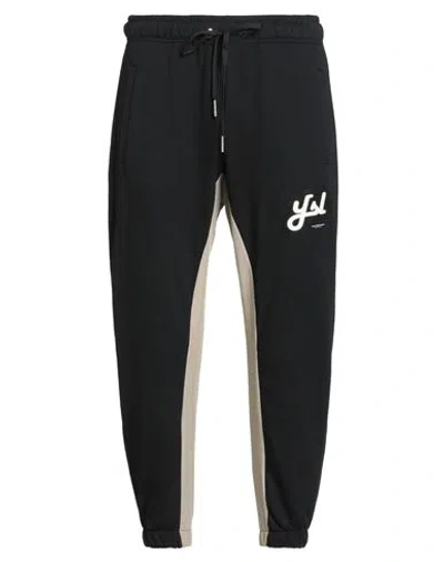 YES LONDON YES LONDON MAN PANTS BLACK SIZE XXL COTTON, ELASTANE