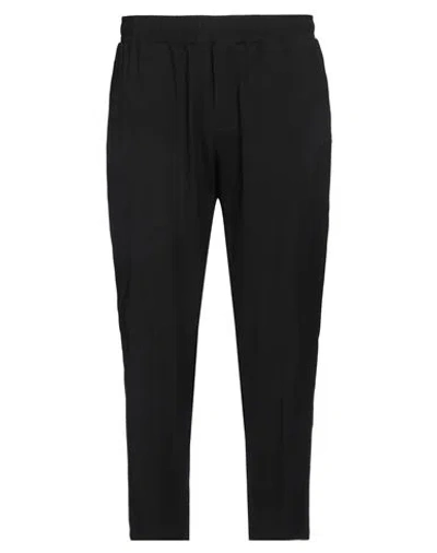 Yes London Man Pants Black Size Xxl Virgin Wool, Polyester, Elastane