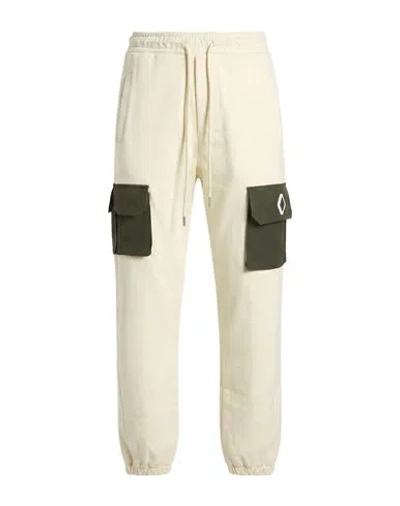 Yes London Man Pants Ivory Size Xl Wool, Polyester, Elastane In White