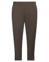 Yes London Man Pants Khaki Size Xxl Virgin Wool, Polyester, Elastane In Brown