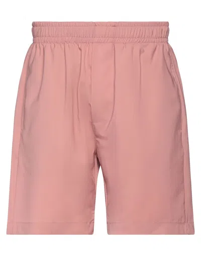 Yes London Man Shorts & Bermuda Shorts Pink Size Xl Virgin Wool, Polyester, Elastane