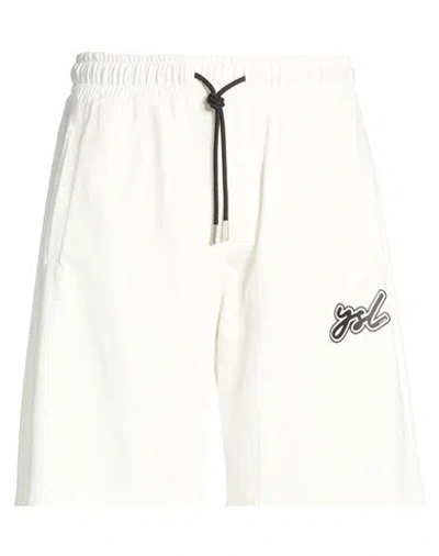 Yes London Man Shorts & Bermuda Shorts White Size Xxl Cotton