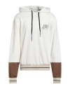 Yes London Man Sweatshirt Cream Size Xl Cotton, Elastane In White