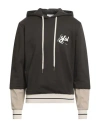 Yes London Man Sweatshirt Dark Brown Size S Cotton, Elastane In Black