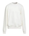 Yes London Man Sweatshirt Ivory Size Xl Cotton In White