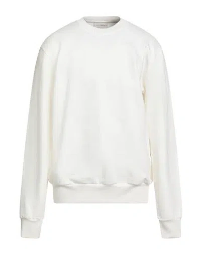 Yes London Man Sweatshirt Ivory Size Xl Cotton In White