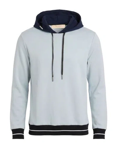 Yes London Man Sweatshirt Sky Blue Size M Cotton, Polyester In White