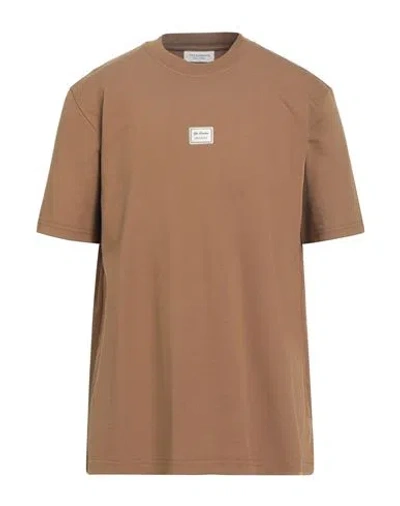 Yes London Man T-shirt Camel Size Xl Cotton In Brown