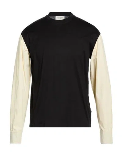 Yes London Man T-shirt Black Size L Cotton