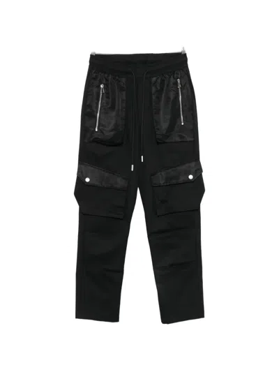 Yes London Panelled Cargo Pants In Black