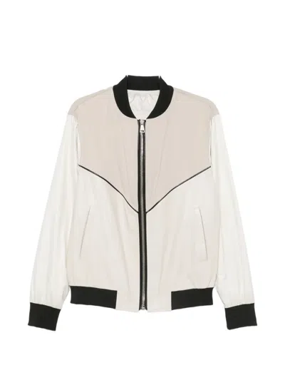 Yes London Panelled Zip-up Jacket In Multi