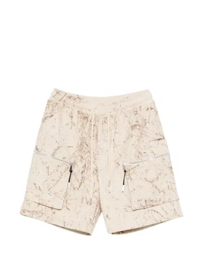 Yes London Pocket Drawstring Shorts In Neutral