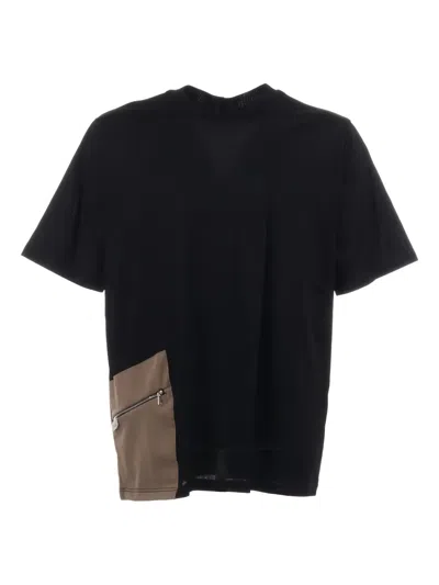 Yes London Pocket Panel T-shirt In Black