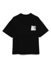 Yes London Rubberised-logo T-shirt In Black