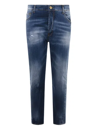 Yes London Stretch-cotton Jeans In Blue