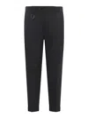 Yes London Trousers In Wool Blend In Black