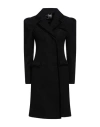 Yes London Woman Coat Black Size 10 Acrylic, Polyester, Wool