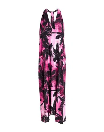 Yes London Woman Midi Dress Fuchsia Size 2 Polyester In Pink