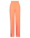 Yes London Woman Pants Salmon Pink Size 8 Polyester, Elastane