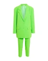 Yes London Woman Suit Lime Green Size 10 Polyester, Elastane