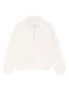 Yes London Zip-neck Sweatshirt In Neutral