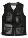 Yes London Zip-up Gilet In Black