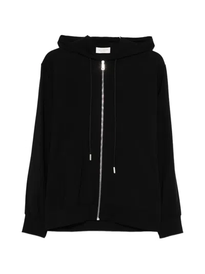 Yes London Zip-fastening Hoodie In Black