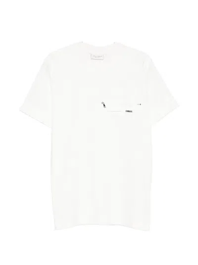 Yes London Zip-pocket T-shirt In White