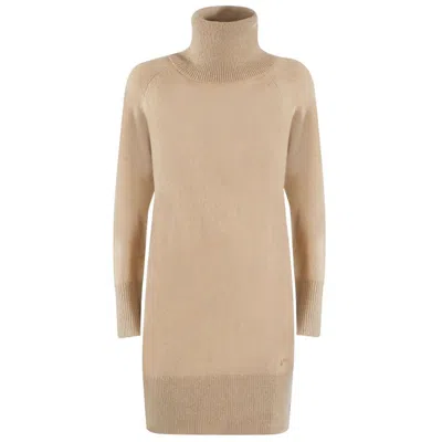 Yes Zee Viscose Women's Dress In Beige