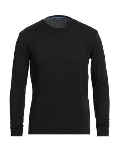 Yes Zee By Essenza Jeans Man T-shirt Black Size 3xl Cotton