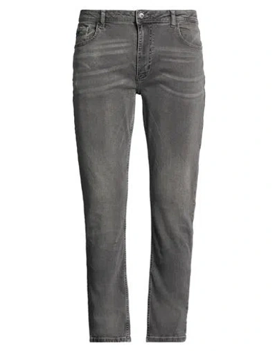 Yes Zee By Essenza Man Jeans Grey Size 38 Cotton, Elastane