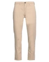 Yes Zee By Essenza Man Pants Beige Size 40 Cotton, Elastane
