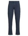 Yes Zee By Essenza Man Pants Navy Size 28 Cotton, Polyester, Elastane In Blue