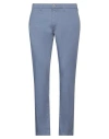 Yes Zee By Essenza Man Pants Slate Blue Size 30 Cotton, Elastane