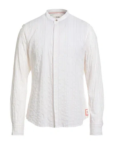 Yes Zee By Essenza Man Shirt Cream Size Xxl Cotton, Linen In White