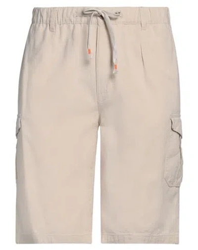 Yes Zee By Essenza Man Shorts & Bermuda Shorts Beige Size 33 Linen, Cotton